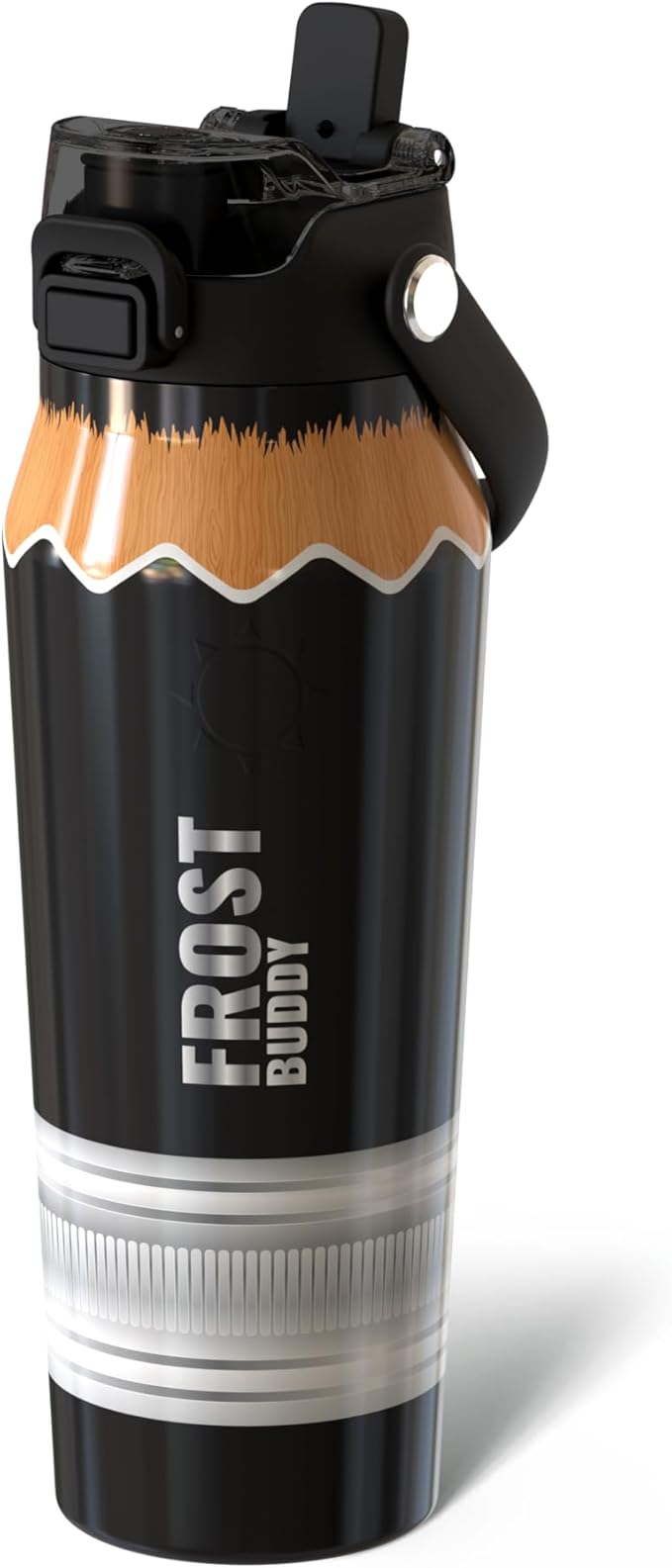Frost Buddy 24oz Insulated Water Bottle with Straw & Chug Lid | Leak-Proof Stainless Steel | 24-Hours Cold | Sweat-Proof, Cup Holder Friendly | Ideal for Gym, Travel, Sports & Everyday Hydration