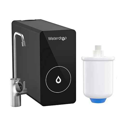 Waterdrop D6 Reverse Osmosis System with PMT Small Pressure Tank, 600 GPD Tankless RO Water Filter System, 2:1 Pure to Drain, Easy Installation, Bundle