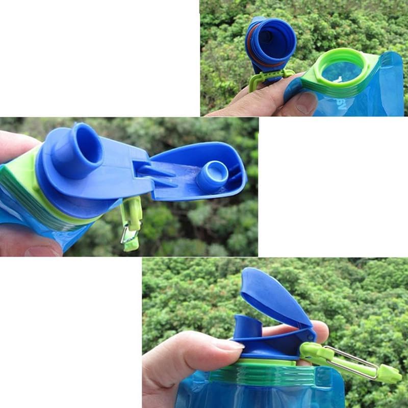 6 Pack Collapsible Water Bottles for Travel (24 Count)