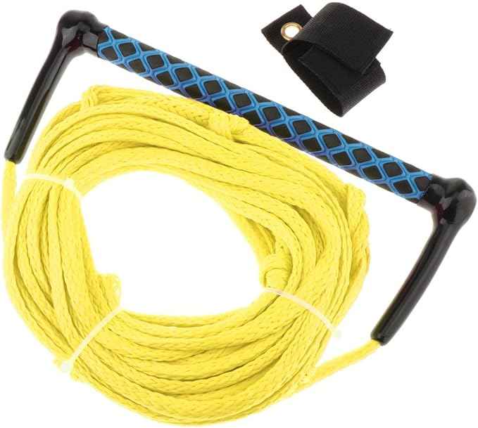 Water Ski Rope, Wakeboard Surfing Tow Rope with Handle Grip, Multifunctional Wake 23M for Water Skis Wakeboard Accs