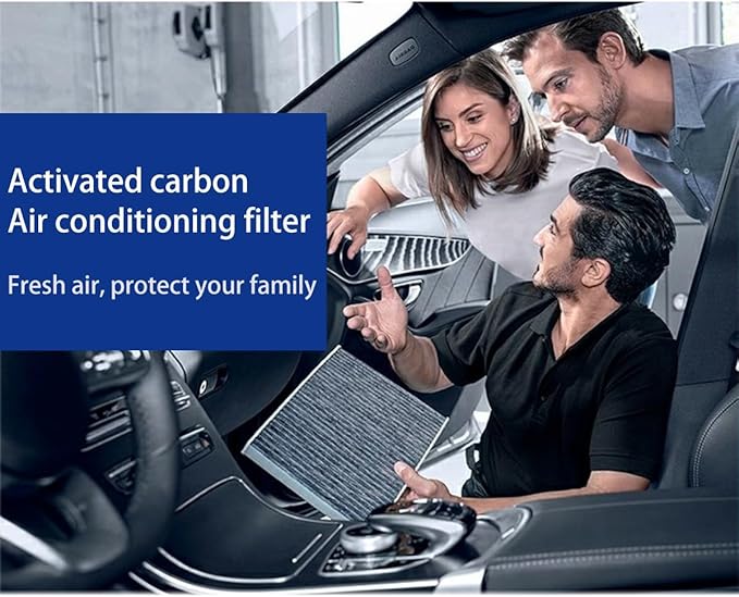CF10140 Cabin Air Filter with Activated Carbon Compatible with Nissan Altima/Maxima/Murano/Sentra/X-Trail, Infiniti FX35/FX45/G35, Mitsubishi Eclipse/Lancer/Outlander/RVR - 27277-4M400