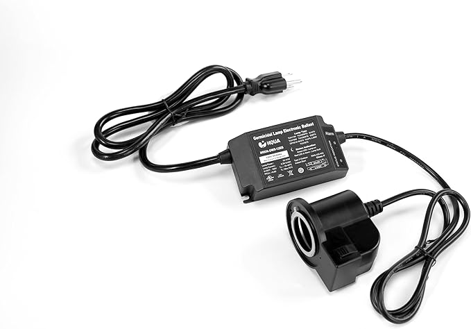 HQUA-OWS-12EB 120V 25-40W Electronic Ballast for HQUA-OWS-12/6 UV Water Sterilizer. Different with OWS-455EB outlet plug.