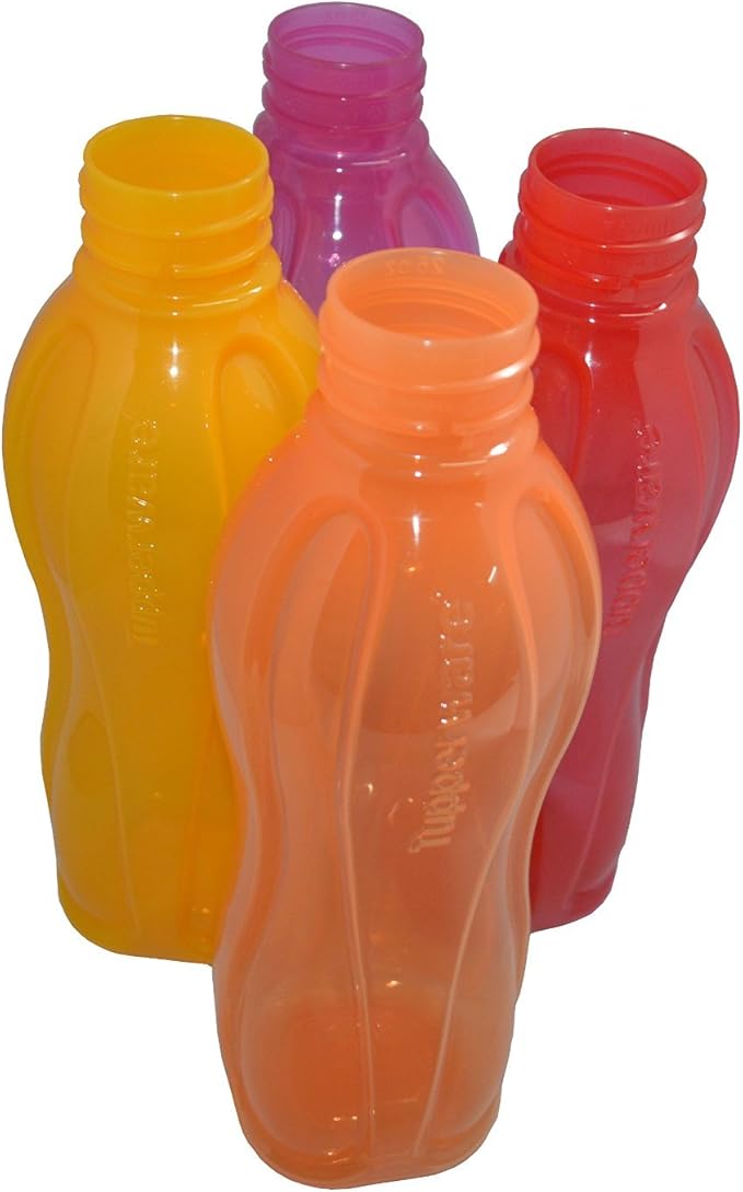 Tupperware TP-760-T750 Aquasafe Sports Water Bottle (Flip Top 750ml, 4 Pcs)