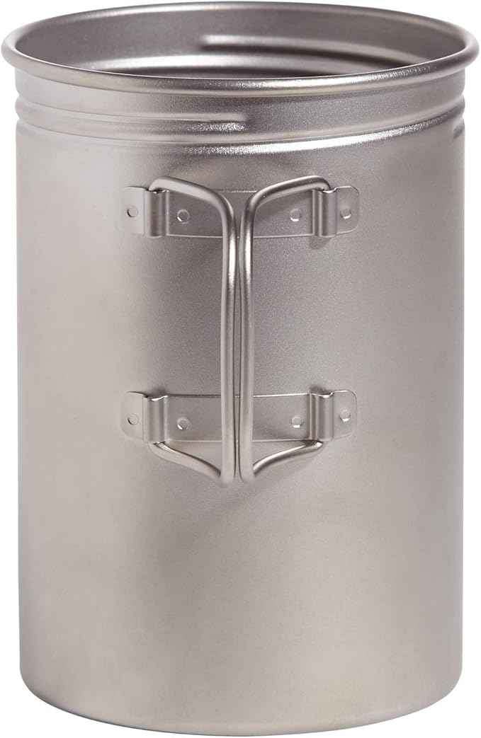 Vargo Titanium BOT Series | BOT-HD Bottle Pot – 1 Liter (34 oz.) Ultralight Water Bottle Cooking Pot Weighs 153 grams (5.4 oz.) | Backpacking Camping