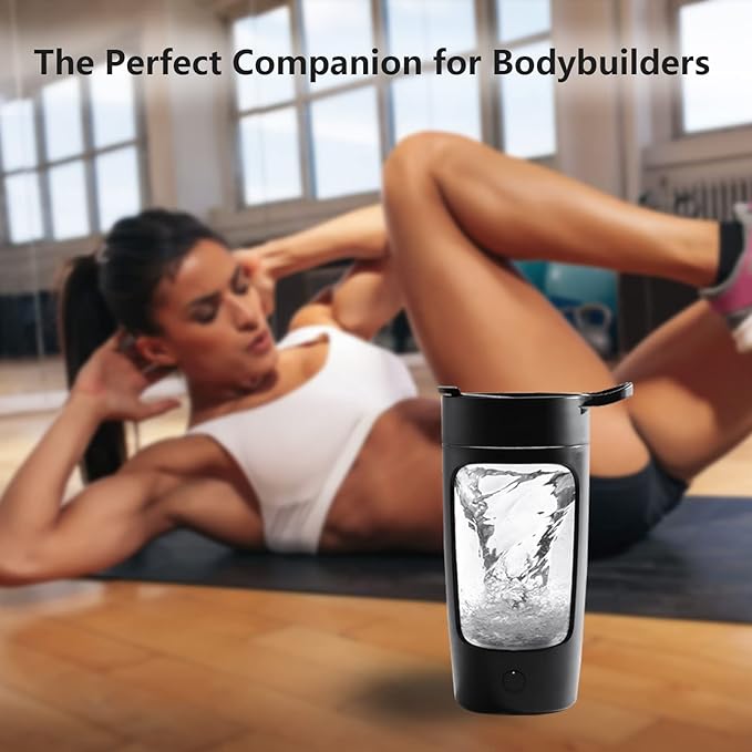 JOTER & LIBEAR Electric Shaker Bottle, Made with Tritan - BPA Free - Portable Mixer Cup/USB Rechargeable Shaker Cups for Protein Shakes and Meal Replacement Shakes, 22 oz