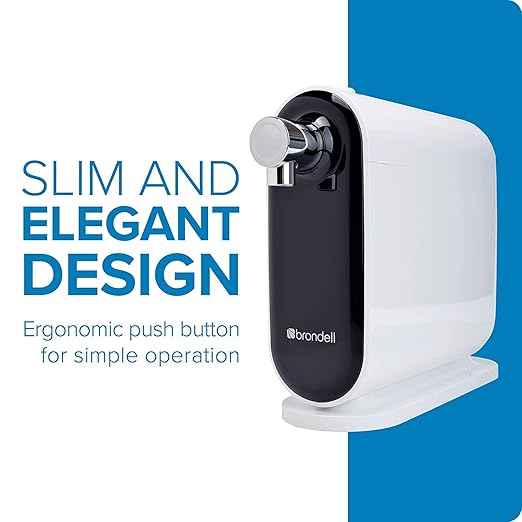 Brondell H630 Cypress Countertop Water Filter System for Kitchen Sinks, Three-Stage Filtration System and Dispenser Attaches to Faucet, White