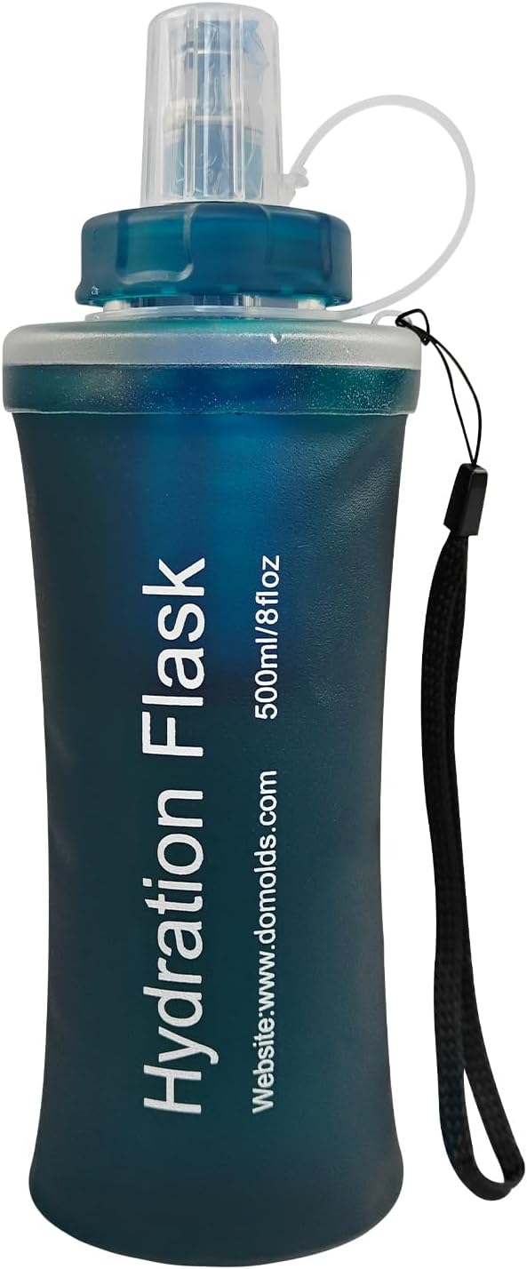 500ML Soft Flask with Water Filter for Hiking, Camping & Travel - Collapsible TPU Water Bottle, 0.1 Micrometer Hollow Fiber Membrane for Clearer, Better Tasting Outdoor Water