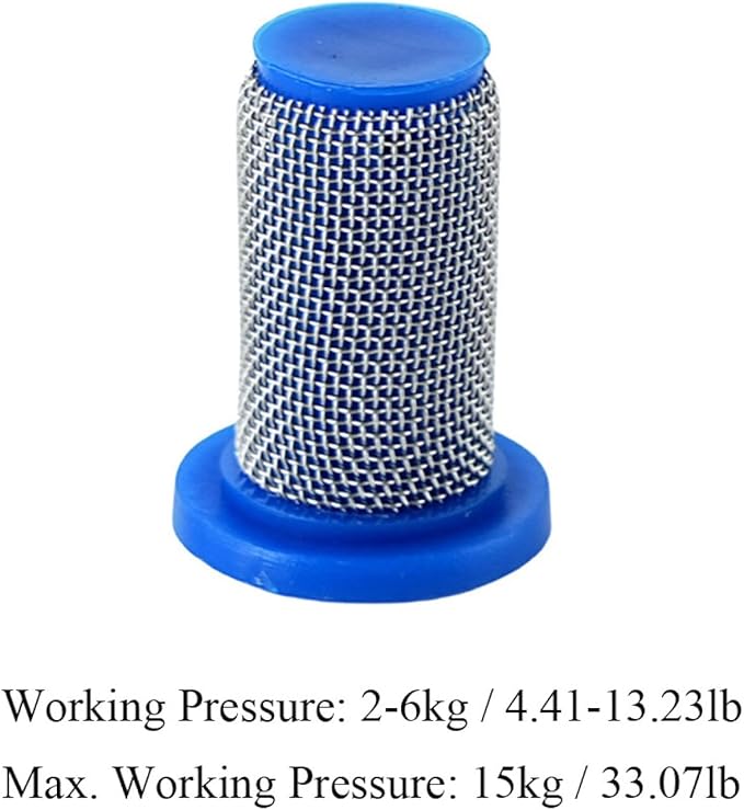 TopHomer 12 Packs Stainless Steel Strainer Spraying Nozzle Mesh Filter with Anti-Drip Design for Spraying Operations Waterproof Engineering (100 Mesh)