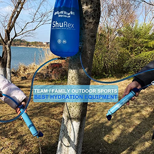 12L/3-Gal Gravity-Fed Water Bag with 2 Outlet Pipes