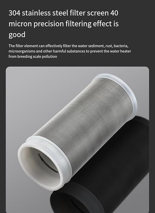Reusable sediment water filter Water,Pipe fittings,Outdoor rinse pre-filtration,Inline Washer Filter for Washing Machine, Shower, Garden Hose, Well Water, Anti Clogging, 1/2 inch - AquaVibe
