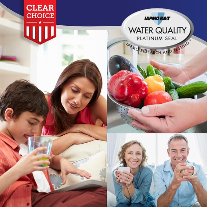 Clear Choice USA Made Replacement Compatible for Maytag UKF7003 FILTER7 UKF7003, UKF7002AXX, Whirlpool EDR7D1, UKF7003AXX, UKF7002, UKF6001AXX, EFF-6014A Refrigerator Water Filter, NSF/ANSI 42, 3pk
