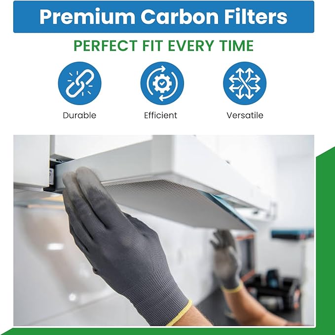 Replacement Carbon Filters Compatible With GE Models: WB2X10700, WB02X1070, WB02X8253, WB02X8254, WB02X8406, WB13X5015,WB2X1070, WB2X8253, WB2X8254, WB2X8406-9 X 10-1/2 X 1/8 (1-Pack)