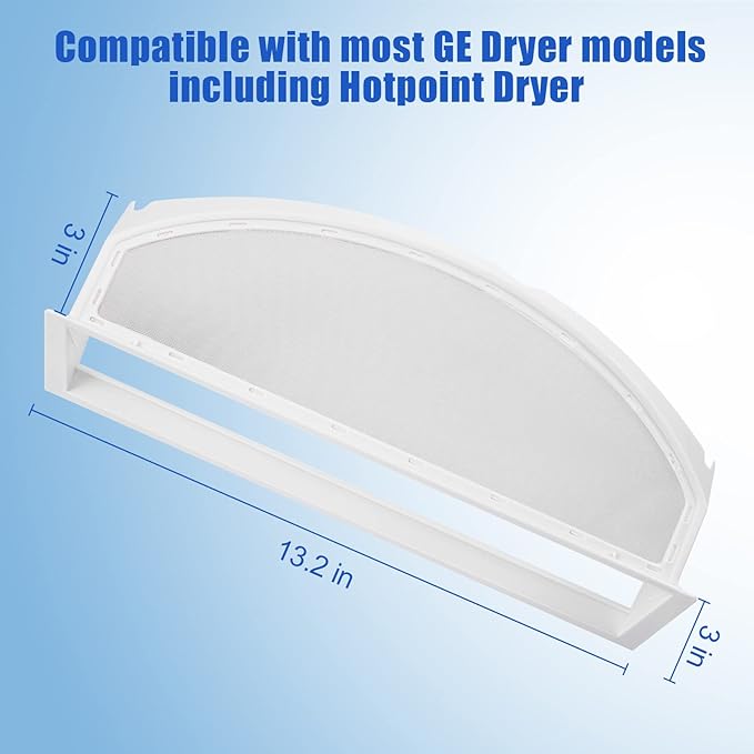 WE18X25100 Dryer Lint Screen Filter Replacement Part by FreeCat,Compatible with GE & Hotpoint Dryer-Replaces WE18M19 WE18M28 WE18M25 AP6037511 PS11767017 DE5100