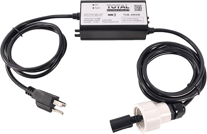 57 watt Aqua Ultraviolet Transformer Replacement for All Classic Series UV Pond and Aquarium clarifiers