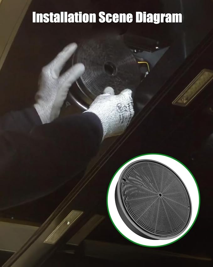 JXCF72 Charcoal Filter Replace WB02X24842 HUIF06UC 11013078, Carbon Filter Fit for GE BOSCH Range Hood JVW5301BJ1TS JVW5301EJ1ES JVW5301EJ2ES JVW5301FJ1DS, 4 Pcs