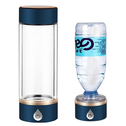 1500ppb Hydrogen Rich Water Bottle Generator, 420ml Portable Hydrogen Water Cup, USB Rechargeable Ionized Water Generator, Home Office Use