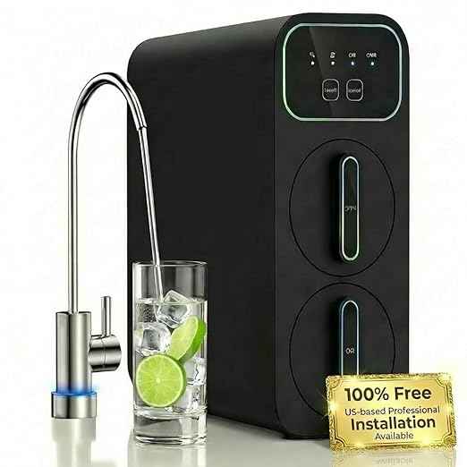 Ecoviva E6 Under Sink Reverse Osmosis RO Water System, with Free On-site Installation Service