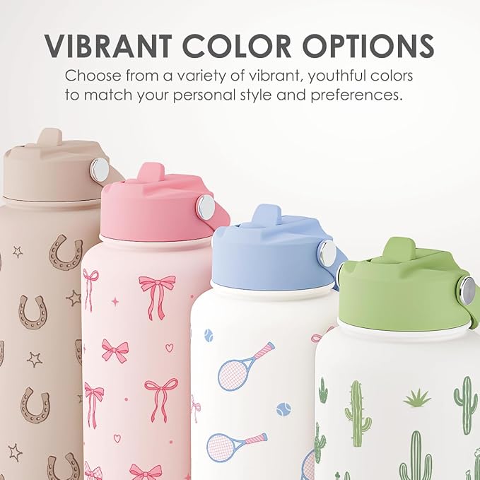 Book Lover Gift for Women, Water Bottle Stainless Steel 32oz with Lid & Straw, In My Reading Era Insulated Bottles Gifts for Girls Friends Teens Birthday Christmas