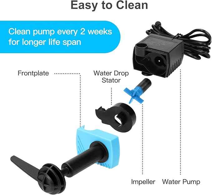 SP-400LV Cat Water Fountain Pump,5V USB Replacement Pump Compatible with Platinum and Platinum LED Dog and Cat Water Dispensers