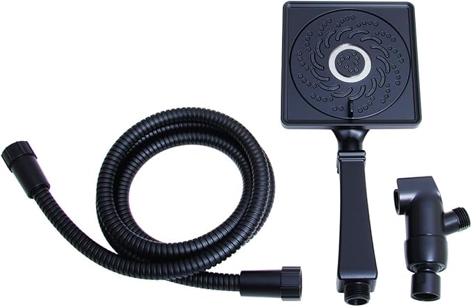 Speakman VS-5002-MB-E175 Rainier Exhilaration High Pressure Hand Held Shower Head, 1.75 GPM, Matte Black
