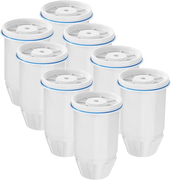 Upgrade ZR-001, ZR-017, ZR-004 Replacement Water Filters,Water Pitchers and Dispenser Filters with Multi-Stage Filter System Reduce Lead, Chromium, PFOA/PFOS and TDS, 8pack,by Cobectal