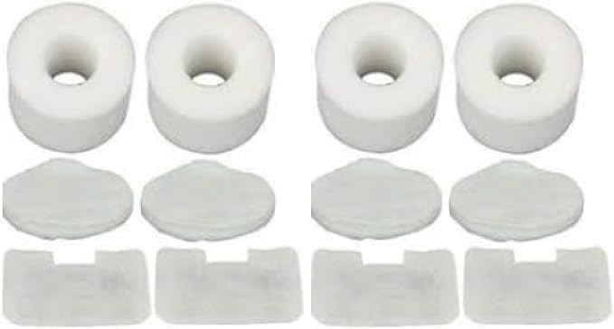 Nispira Filter Set Compatible With Shark NV42 Deluxe Upright Vacuum Cleaner Compared to Part #XFF36. Fits UV402 UV410, NV36, NV36A, NV42, NV44, NV46, NV46C, 4 Sets - AquaVibe