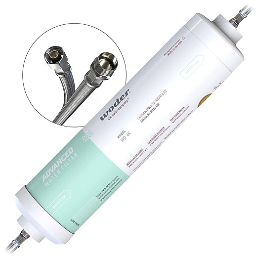 Woder Under Sink Water Filter, Direct Connect to Main Faucet, No Extra Faucet Needed, Removes 99.9% Lead, Heavy Metals, PFAS & Chlorine, Selective Filtration, WQA Certified, Made in USA