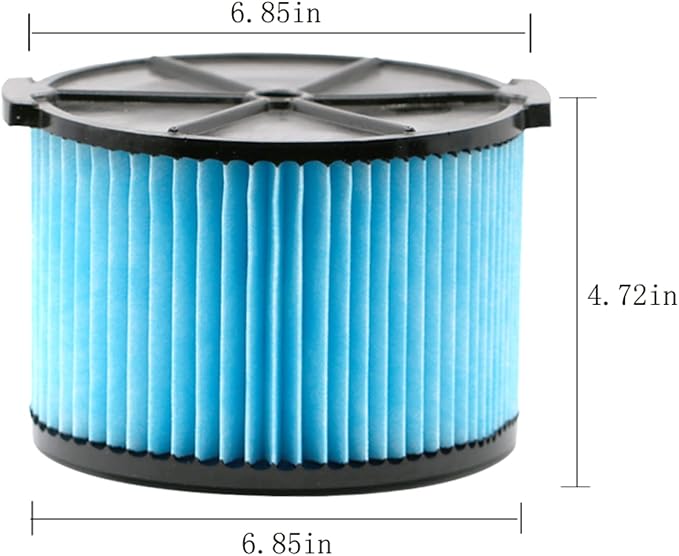 Replacement Filter for Ridgid VF3500 3-Layer Wet/Dry 3-4.5 Gallon Portable Vacuum Compatible with WD4050 WD4070 WD45-2 Packs - AquaVibe