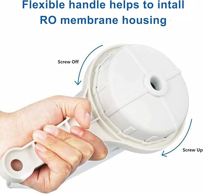150 GPD RO Membrane with Reverse Osmosis Membrane Housing Set, Reverse Osmosis Filter Replacement Kit, RO Membrane Housing Set for DIY RO Water System & Maple Syrup Reverse Osmosis System