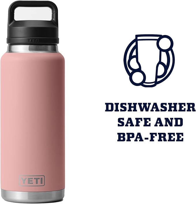 YETI Rambler 36 oz Bottle, Vacuum Insulated, Leakproof, Stainless Steel with Chug Cap