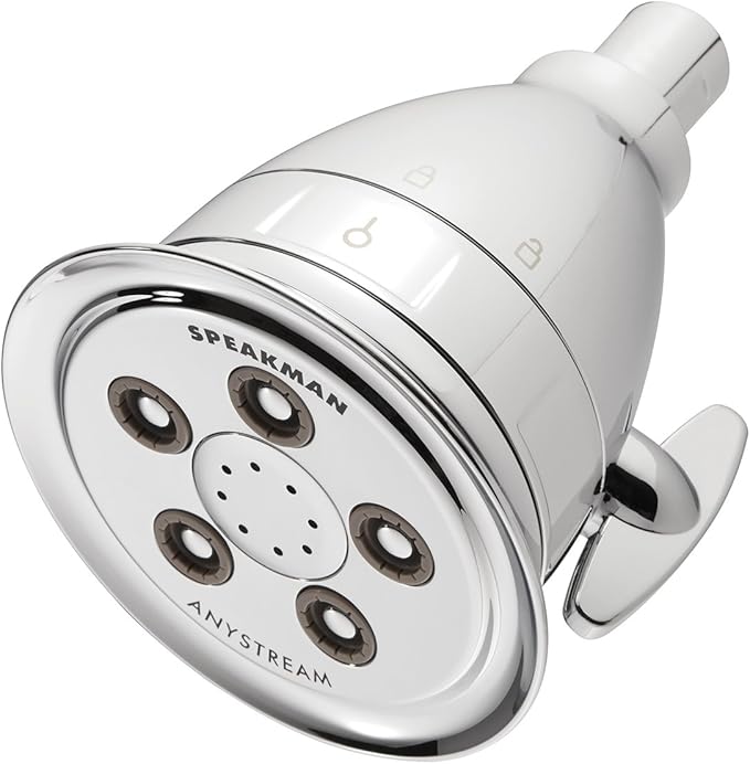 Speakman, Polished Chrome S-2005-HBF-E175 Hotel Pure Multi-Function Shower Head with Filter, 1.75 GPM