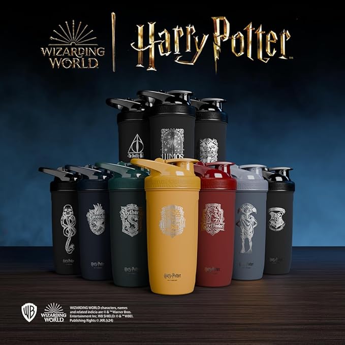 Smart Shake Reforce Stainless Steel Harry Potter Hufflepuffs Shaker Bottle (900 ML /30oz) | Light Weight Resistance Sports Shaker Bottle with a Soft Lid | Leakproof, BPA Free & DEHP Free