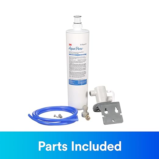 Aqua-Pure Under Sink Full Flow Water Filter System Cyst-FF, Reduces Class 1 Particulate, Asbestos, Lead, Mercury, Bad Taste and Odor