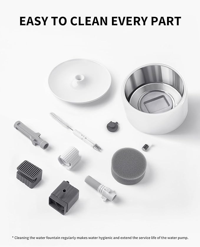 PETKIT Cat Water Fountain Cleaning Kit, Include Brush Tweezers and Sponge, Fit Most Pet Drinking Fountain for Cats Indoor