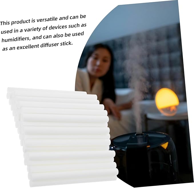 50pcs Pure Filter Cotton Core for Essential Oil Diffusers Humidifier Sticks Filter Humidifier for Bedside Car White - AquaVibe