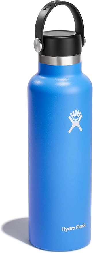 Hydro Flask Water Bottle - Insulated Stainless Steel - Non Spill, Leakproof in 21 Oz Cascade Blue