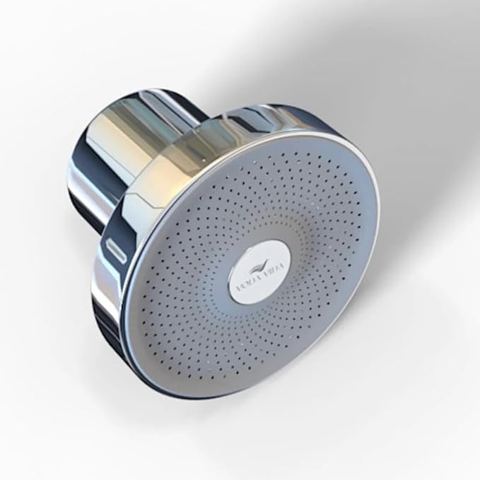 15-Stage Filtered Showerhead – High Output Filter for Hard Water, Dry Skin Relief, Hair Protection & Chlorine Removal – Easy Install, Universal Fit
