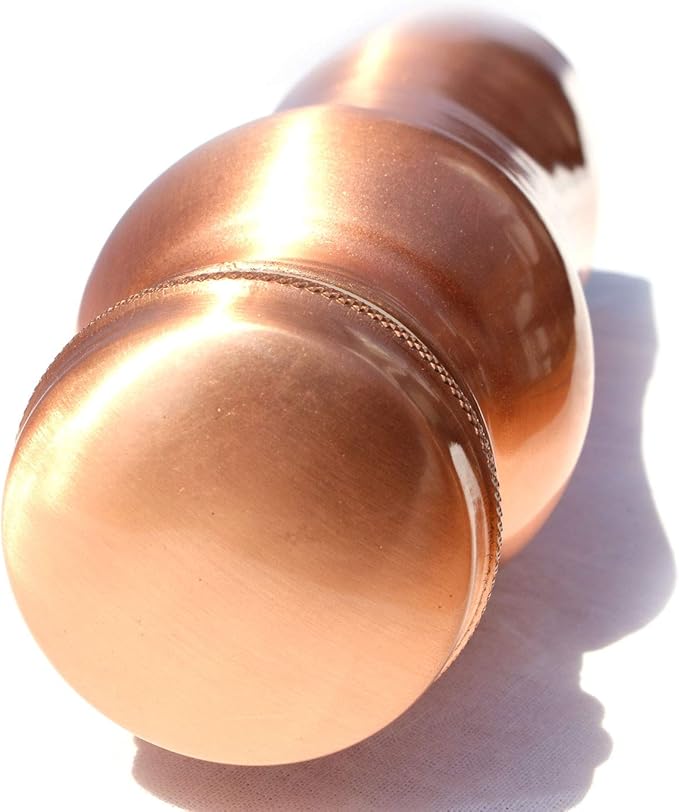 Matt Finish Copper Water Bottle Joint Less Leak Proof Ayurvedic Drinkware Copper Vessel for Sports, Gym, Outdoors, Yoga