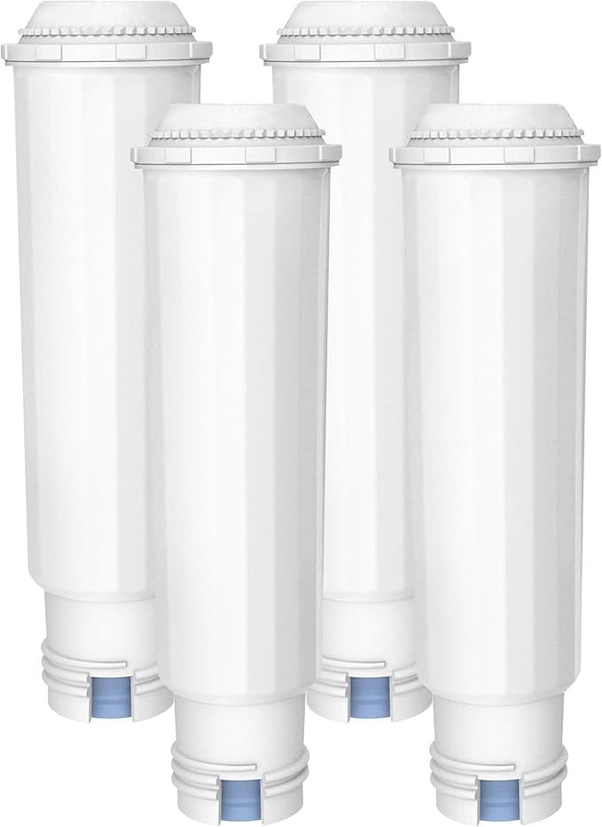 AQUA CREST Coffee-Machine Water Filter, Replacement for Krups F088 Filter, XP5220, XP5240, EA82 and EA9000-Including Various Models of AEG®, Bosch®, Siemens®, Gaggenau®, TÜV SÜD Certified (Pack of 4) - AquaVibe