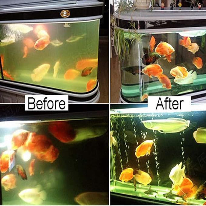 Aquarium UVC Clean Light Algae Clear Green Bloom Clean Fish Tank UVC Water Clean Lamp for Sump Pond Filter Tank (7W Without Timer)