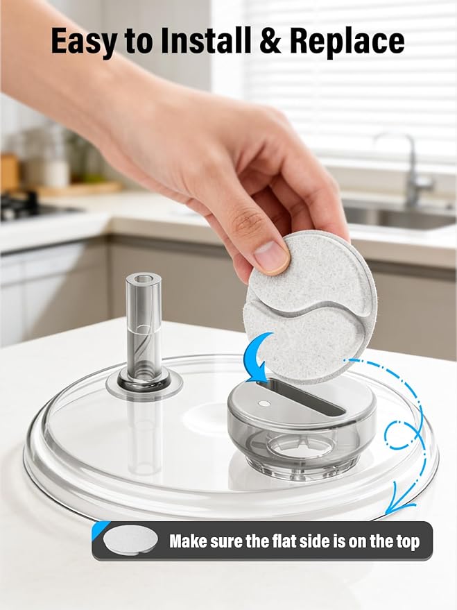 Glass Cat Water Fountain Filter Replacement Set – 6 Filters Replacement - 3 Month Supply Official Replacement Filters Set for LuvMypett Pet Fountain GF222
