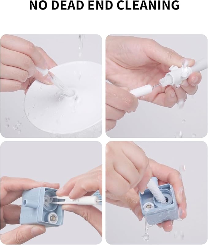 PETKIT Cat Water Fountain Cleaning Kit, Include Brush Tweezers and Sponge, Fit Most Pet Drinking Fountain for Cats Indoor