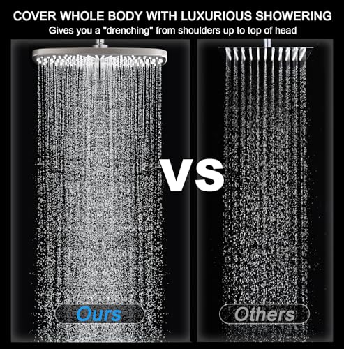 12" High Pressue Rain Shower Head with Handheld