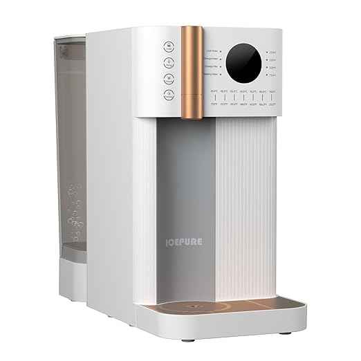 ICEPURE 4-in-1 Reverse Osmosis Water Filter Countertop, Water Purifier System, RO Home Water Filter Dispenser Hot and Cold, Bottleless Water Cooler Countertop, 3:1 Pure to Drain Water Machine - AquaVibe