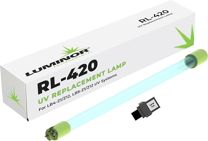 Luminor RL-420 UV Replacement Lamp for Rack Mounted LB4-Z1, LB4-Z12, LB5-Z1, and LB5-Z12 Model UV Water Filter Systems, Genuine OEM Replacement Bulb