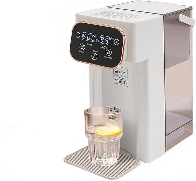 Instant Hot Water Dispenser Filter, Electric Hot Water Kettle Countertop Water Filter System, 12 Temperatures & 8 Volume Settings, Safety Lock, Hot Water Boiler Warmer for Home, Baby, Office