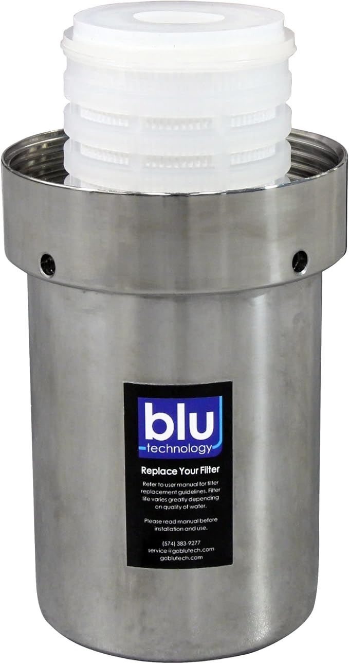 GoBluTech Trio RV Water Filter Recharge Pack for R3 & AR3-2.5” x 5” for RV Water Filter System, 0.2 Micron High Flow, Granular Activated Carbon “Tasty”, and Sediment “Longevity” - US Veteran Owned