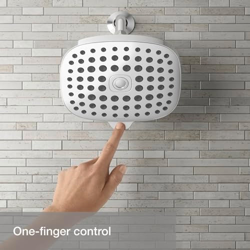 R24670-G-CP Aquifer Filtered Showerhead with Water Filter System, Multifunction Shower Head with Filters Combo Kit for Skin and Hair, Polished Chrome