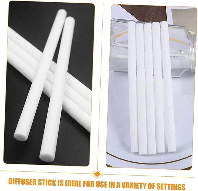 Unomor 50pcs Humidifier Cotton Swab Replacement Aroma Sticks Diffuser Stick Replacements Essential Oil Absorbing - AquaVibe