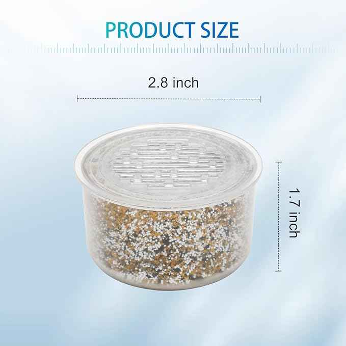 2 Pack Shower Head Filter Replacement Cartridge Compatible with All Canopy Handheld & Fixed Filtered Shower Head